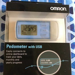 Brand New Unopened Light Blue Omron Pedometer